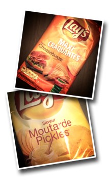 Lays Chips, Cheeseburger, Mustard Pickles