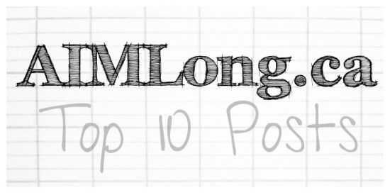 Top 10 Posts, AIMLong.ca, AIMLong, Mike Long, Châtellerault France