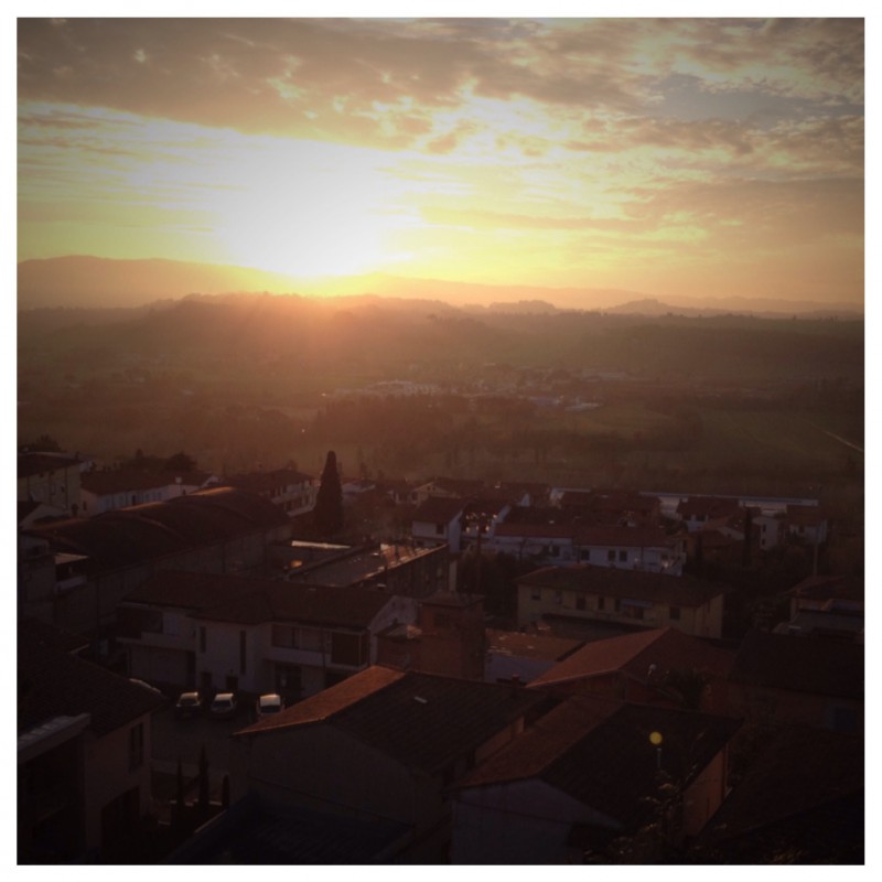 Sunset from Peccioli, Tuscany, Italy