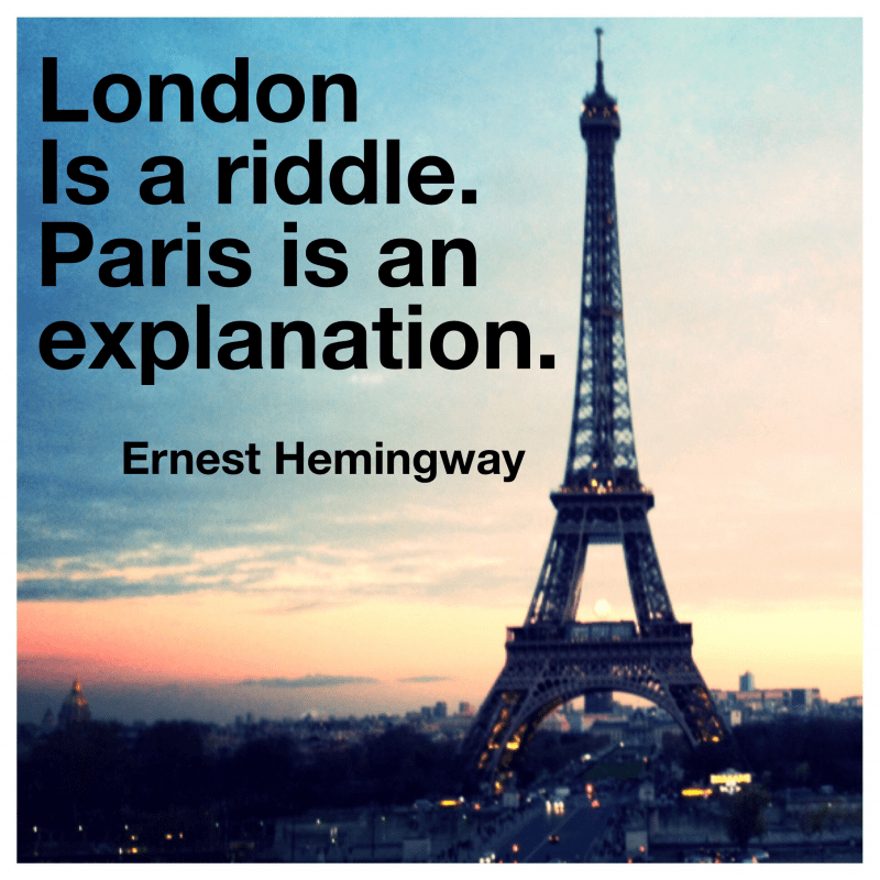 Ernest Hemingway, Paris, quotes, Eiffel Tower, Hemingway