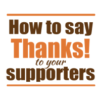 How can I say thanks, Thank you, Supporters, Ministry Supporters