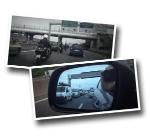 heavy traffic, route N104, Evry, Traffic jam