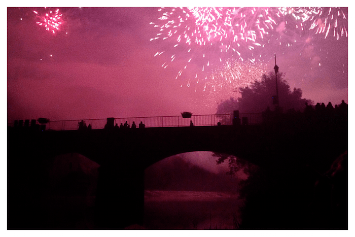 Angles sur l'Anglin, feux d'artifice, fireworks