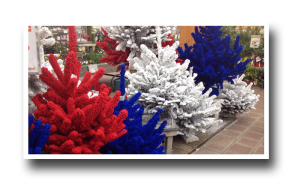Christmas tree, France, bleu blanc rouge, tricolor