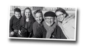 family selfie, Mike & LIz Long, AIMers to France