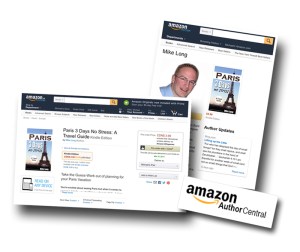 #Paris3DaysNoStress, published, Amazon Kindle, eBook, published author, author central, amazon.com