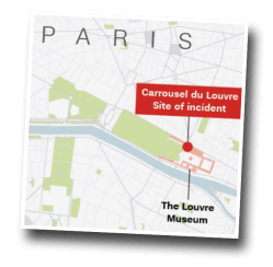Starbucks, Carrousel du Louvre, Paris, machete attack, terrorist