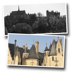 chateau, montreuil-bellay, anjou, castle, french