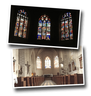 Brissac-Quincé, Brissac Loire Aubance, Maine-et-Loire, Departement 49, Église Saint-Vincent, vitraux