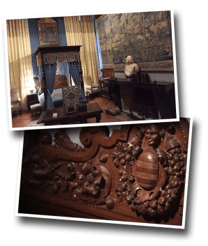 chateau de brissac, brissac, hunting chamber, chambre de chasse
